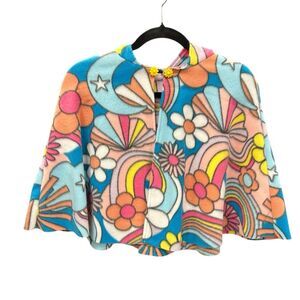 Carseat Cape With Slouchy Hood Youth One Size Fits Most Ages 12mo-5years Groovy